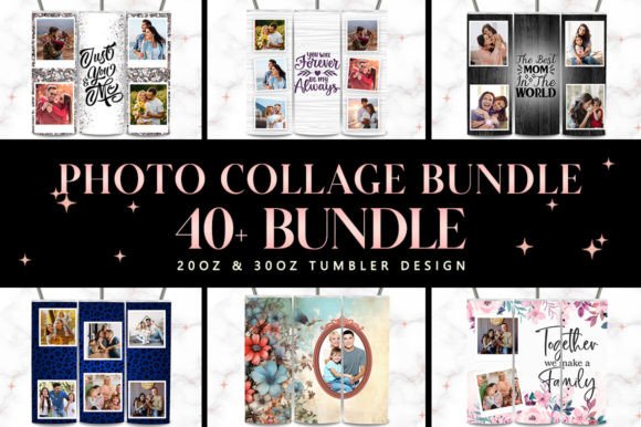 Download Photo Collage Design Tumbler Wrap Bundle - Premium Resources